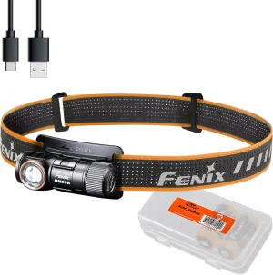 Fenix Power Bundle HM50R v2.0 Headlamp Bundle with 2X ARB-L16, 700 Lumen USB-C Rechargeable, Lightweight with Red Light and Lumentac Organizer