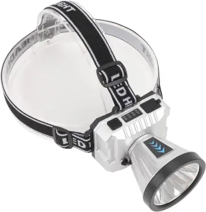 FILFEEL Super Bright Rechargeable High Power Headlamp, LED Adjustable Angle Portable Outdoor with Long Lasting Lighting for Camping Fishing, Powered by 1200mAh Lithium Battery