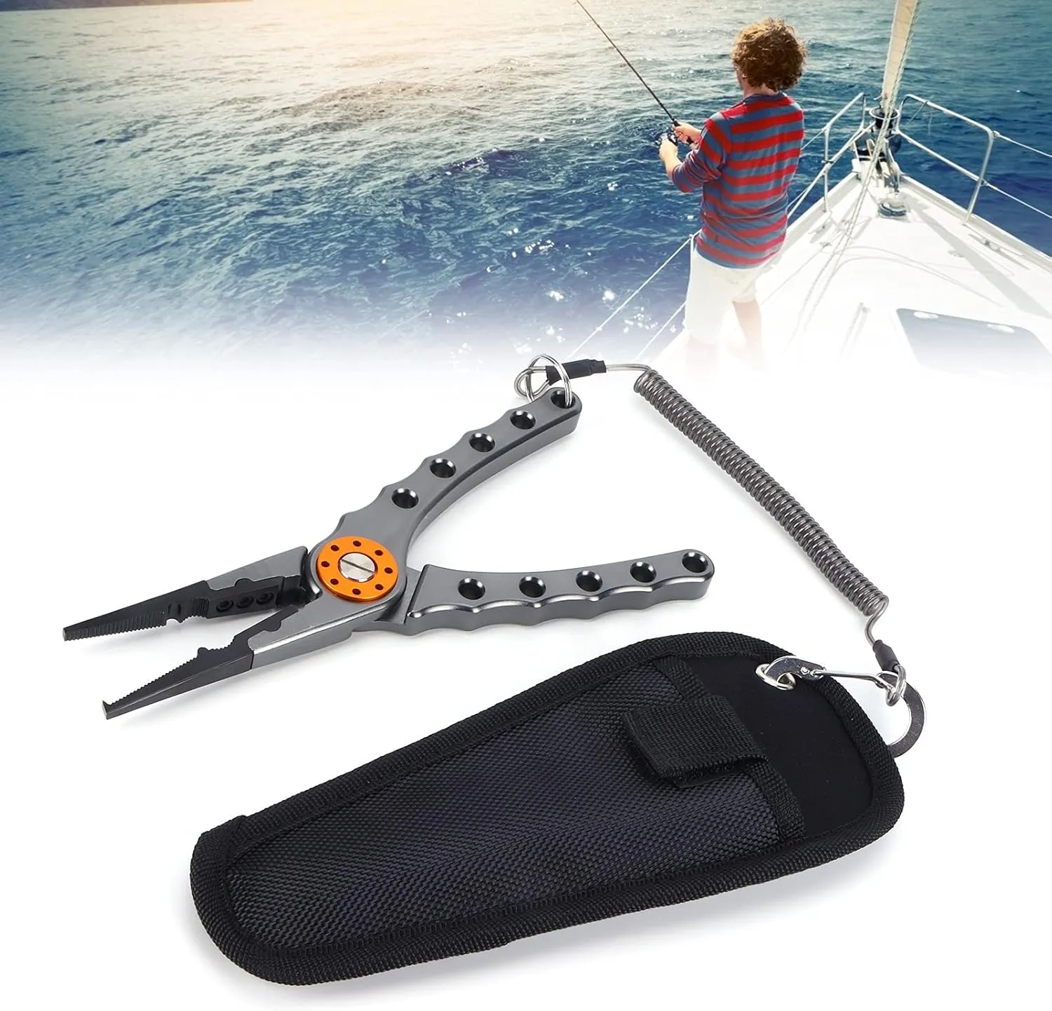 Fishing Lure Pliers Tongs Multifunction Aluminum Alloy Hook Remover Tool Equipment