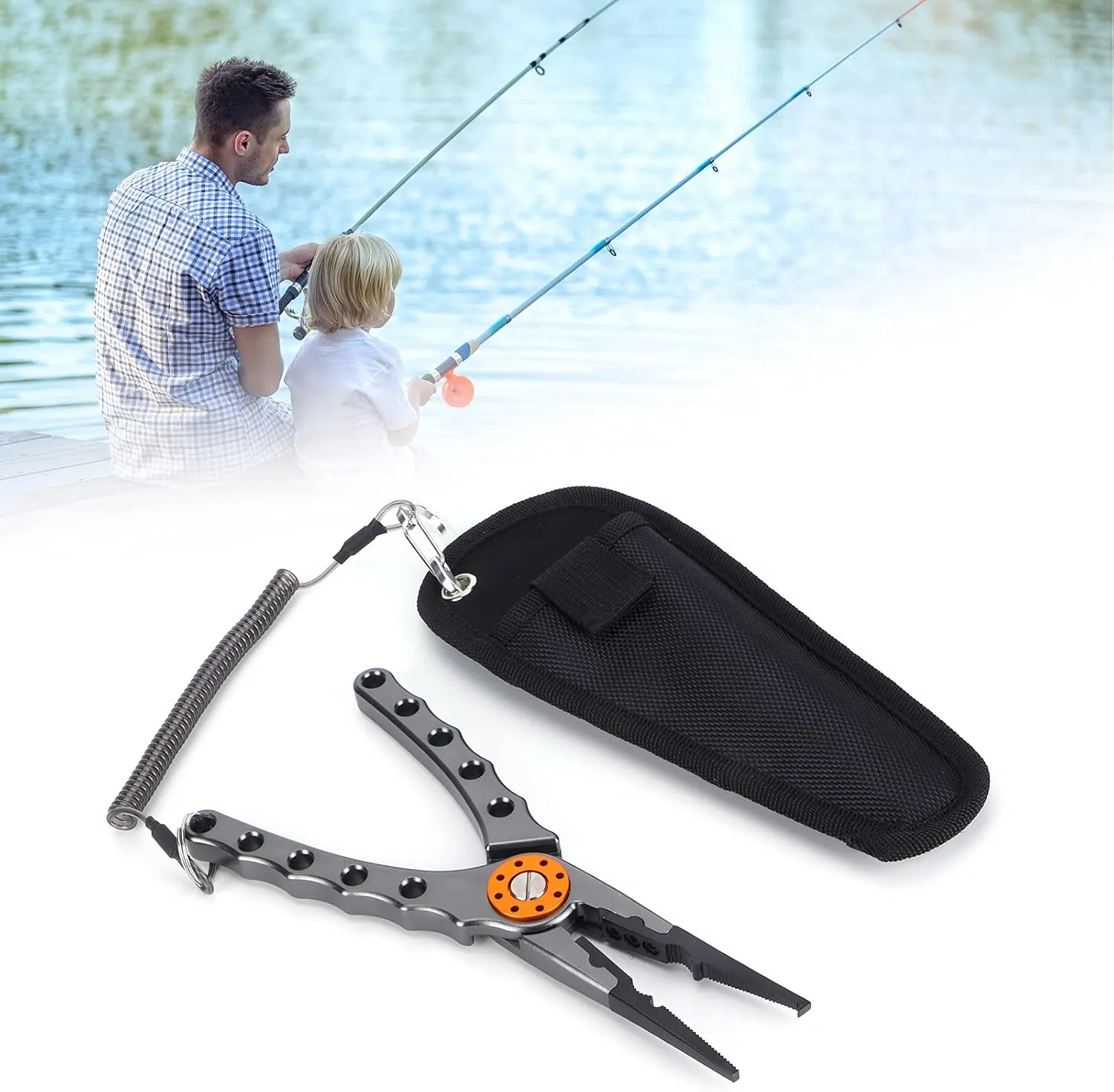 Fishing Lure Pliers Tongs Multifunction Aluminum Alloy Hook Remover Tool Equipment