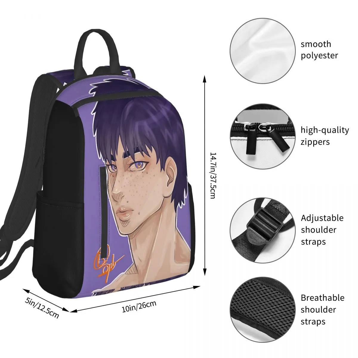 Five-star 418065678 Backpack Refund policy Lightweight