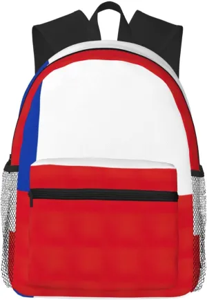 Flag of Chile Lightweight and Comfortable Casual Backpack MultiPurpose Day Bag, Travel Laptop Backpack