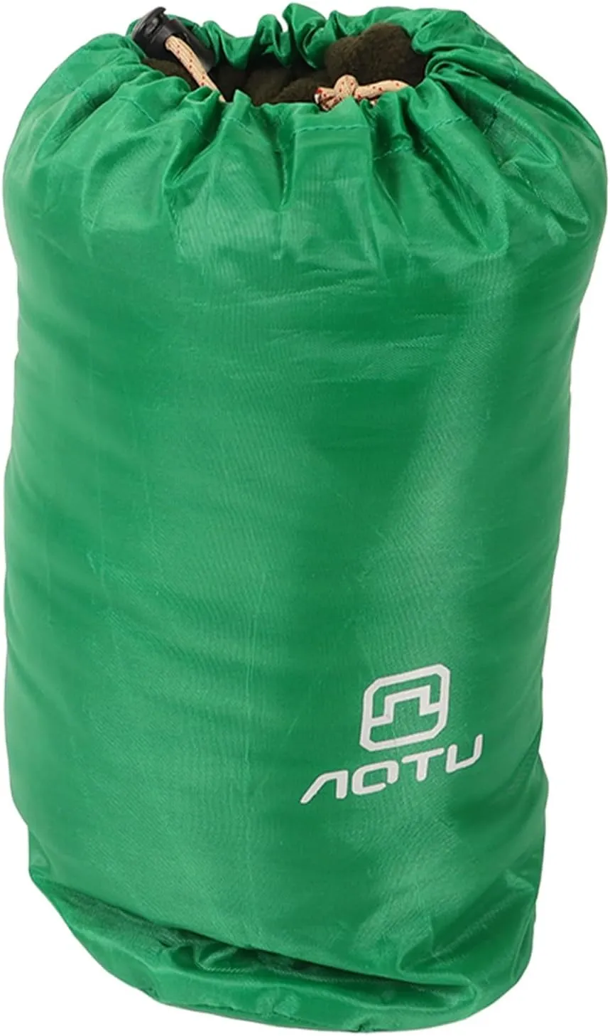 Fleece Sleeping Bag for Camping and Travel Comfortable AntiPilling Fleece Fabric OD Green Sleeping Bag Liner for Adults Portable Warm Outdoor Hiking Climbing Sleeping Bags
