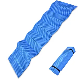 Foam Mat, Waterproof Foam Camping Mat Ultralight Foam Mattress Foam Camping Pads Folding Beach Tent Sleeping Pad for Picnic Yoga Camping(Blue)