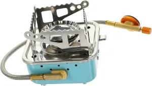 Folding Gas Stove Portable Outdoor Camping Stove with Compact Design for Hiking and Picnics Easy to Use and Operate Lightweight and Space Saving with Screw Connector