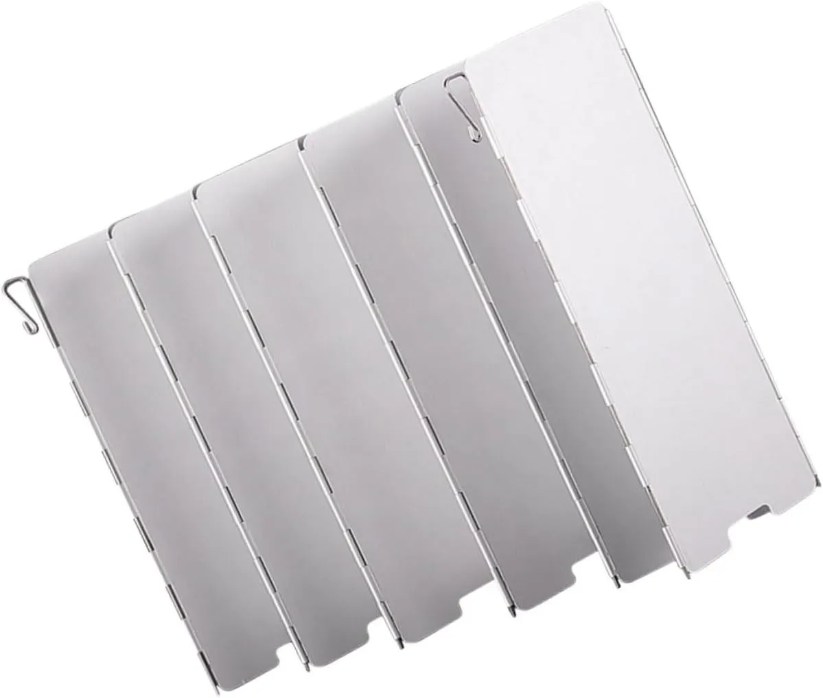 Folding Windscreen for Camping Stove 12 Plates Aluminum Alloy Compact Stove Wind Guard Portable Cooker Windscreen Pegs