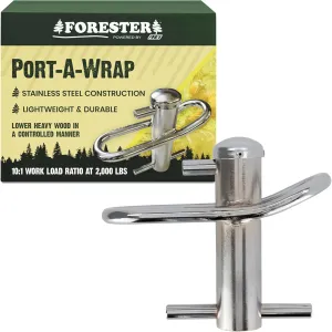 FORESTER Port-A-Wrap | Large Stainless Steel Portawrap for Tree Work | 7,000lb Breaking Strength | 10:1 Work Load Ratio at 2000lbs | Arborist Tree Rigging Equipment