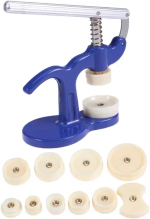 FRCOLOR Durable Watch Press Tool Battery Removal Back Case Closer Crystal Glass Fitting Essential Watch Repair Equipment for Professionals and Enthusiasts