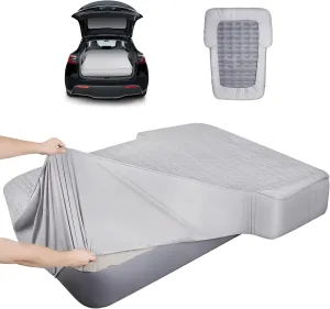 Full Sheets for SUV Air Mattress, Car Bed Air Mattress Deep Pocket Fitted Sheet for SUV Mattress Dirt Resistant, Ultra Soft TPU Waterproof (Grey)