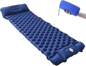 GaRcan Inflatable Sleeping Mattress Inflatable Sleeping Mat Lightweight, Portable Sleeping Pad, Ultralight Camping Mattress with Pillow, Ultralight and Small Pack Size, for Hiking and Outdoor