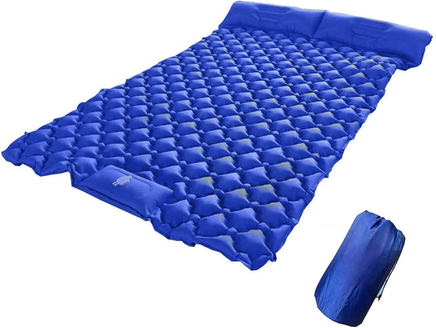 GaRcan Inflatable Sleeping Mattress Outdoor Picnic TPU Double Sleeping Pad, Inflatable Sleeping Mat with Pillow, Waterproof and Moisture-Proof Roll Mats, Ultralight and Small Pack Size, for