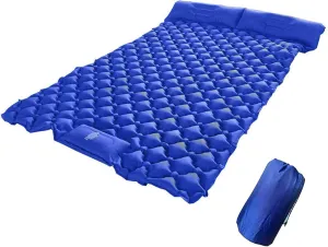 GaRcan Inflatable Sleeping Mattress Outdoor Picnic TPU Double Sleeping Pad, Inflatable Sleeping Mat with Pillow, Waterproof and Moisture-Proof Roll Mats, Ultralight and Small Pack Size, for