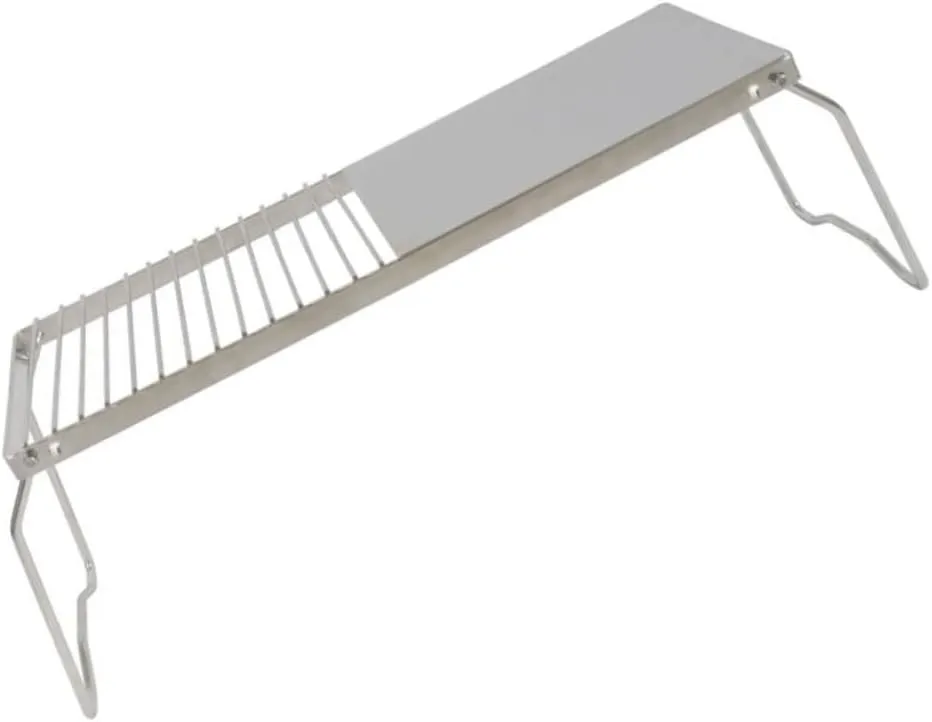 Garneck Outdoor Barbecue Grill Stainless Steel Bbq Grill for Camping Easy to Use