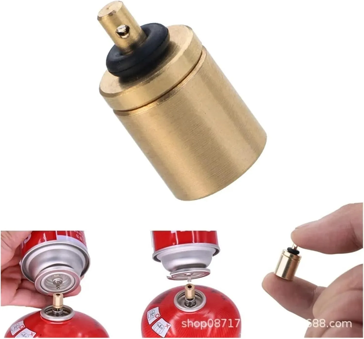 Gas Refill Adapter 6/12/18/20/36/42/48pcs Filling Butane Canister Outdoor Camping Stove Gas Cylinder Gas Tank Burner Accessories for Backpacking Camping Stove