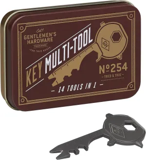 Gentlemen's Hardware 14 Function Stainless Steel Key Multi Tool