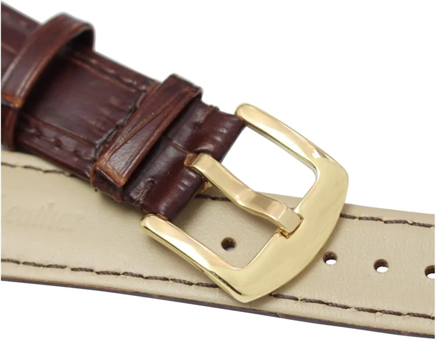 Genuine Leather Watchband Men Black Brown 19mm 20mm 21mm 22mm Soft Strap Watch Accessories and Steel Metal Needle Buckle
