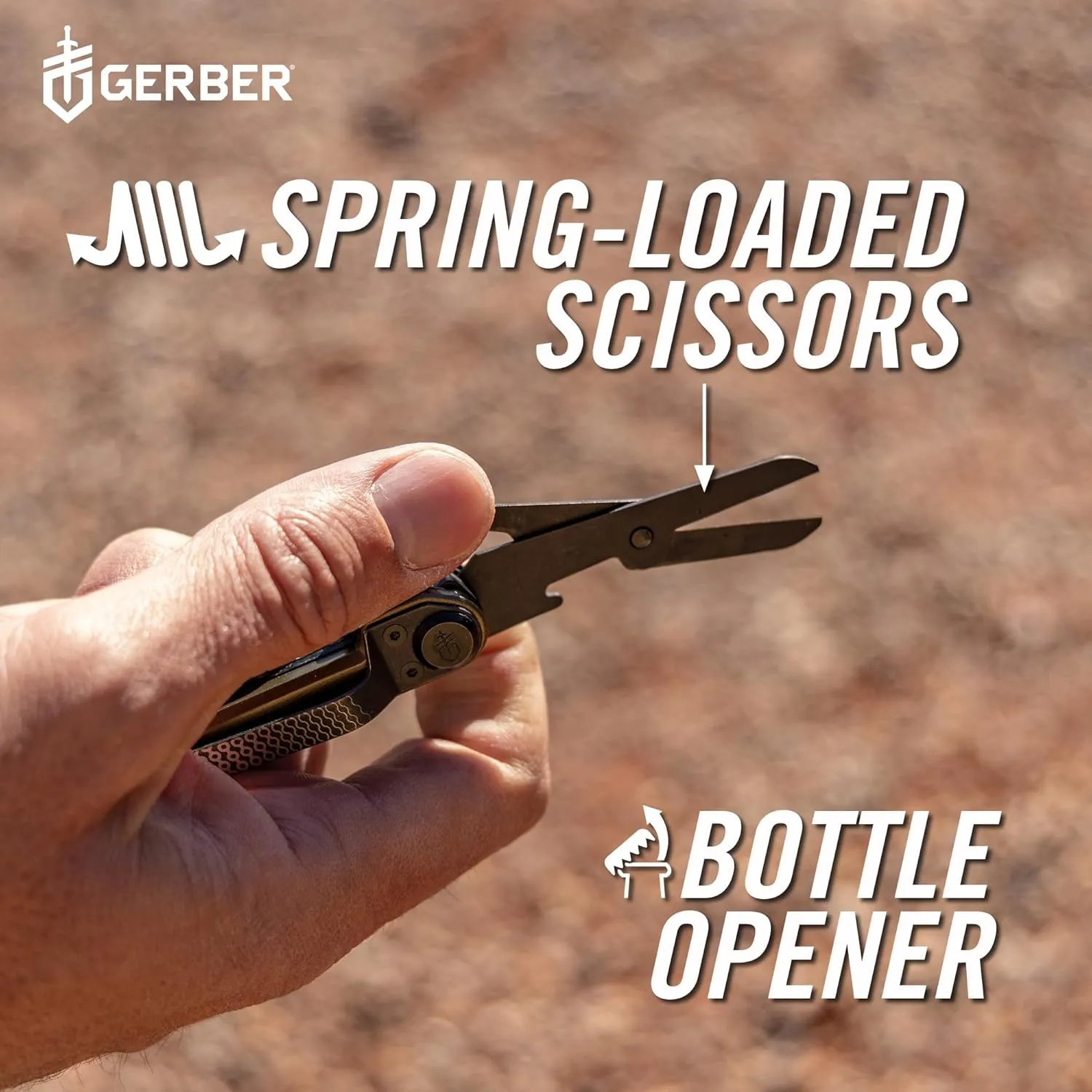 Gerber Gear Armbar Scout 7-in-1 Multi-tool - 2.5" Plain Edge Blade, Hammer, Scissor, Saw - EDC Gear and Equipment - Onyx