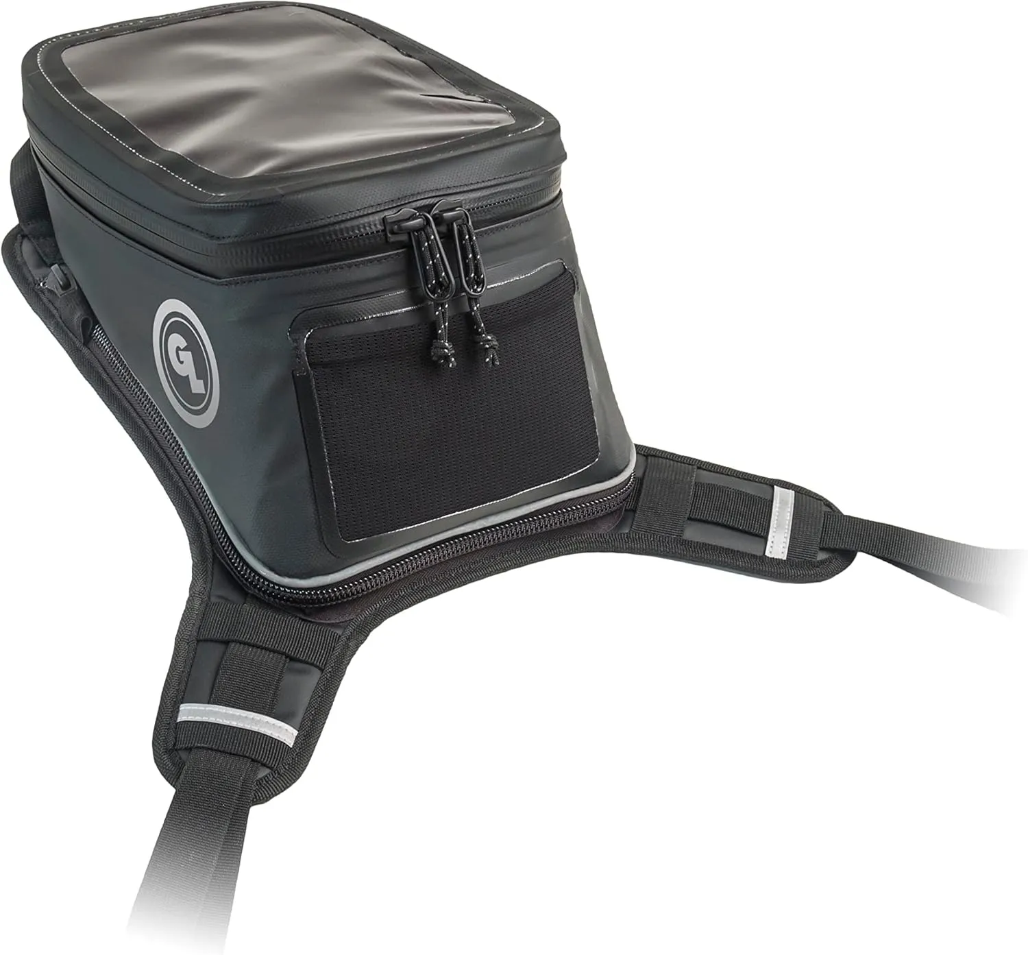 Giant Loop Diablo Tank Bag, Black Waterproof Motorcycle Tank Bag, 6-Liters Capacity for Small Items, Fits Any Dirt Bike, Adventure, Dual Sport & More
