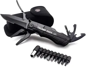 Gifts for Dad from Son and Daughter, Gift for Brother, Gift for Him | Trump 2024 Multi-Tool Pocket Knife | All-in-One American Knife