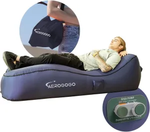 GIGA Lounger CL1:one-Key Automatic Inflatable Lounger Made of The Strongest Tear-Resistant Nylon   PU Material