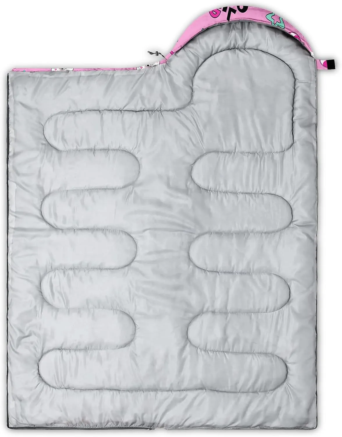 Girls Unicorn Camping Sleeping Bag,Lightweight & Waterproof,3 Season Warm & Cold Weather,Portable,Beautiful Purple Lavender Sleeping Bag for Boys Girls Adults,Traveling,Camping,Hiking