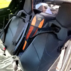 Goldfire Maverick X3 Accessories, Shoulder Storage Bag Center Seat Storage Bag Fit For Can Am Maverick X3, Maverick X3 MAX, (OEM #715004277)(Orange)