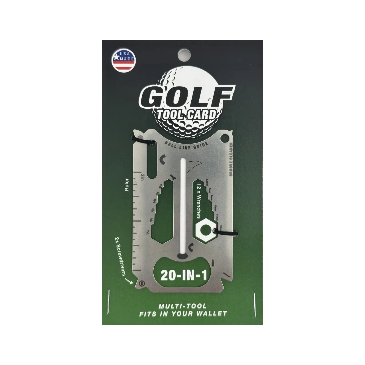 Golf 20-in-1 Credit Card Multi-Tool