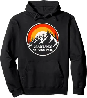 Grasslands National Park Mountain Trees Camping Hiking Pullover Hoodie