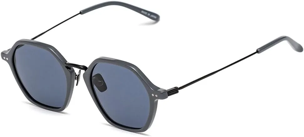 Gray Stainless Steel Sunglasses