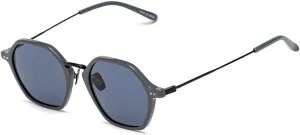 Gray Stainless Steel Sunglasses