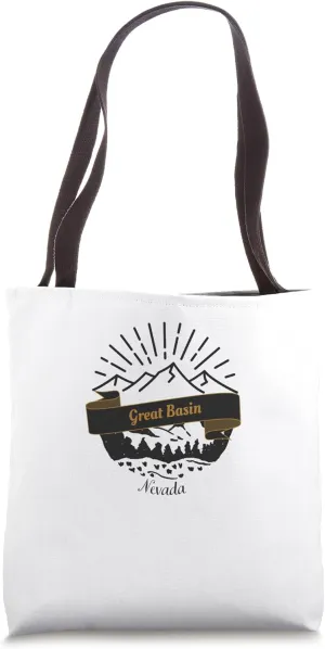 Great Basin Retro Vintage Vacation Souvenir Tote Bag