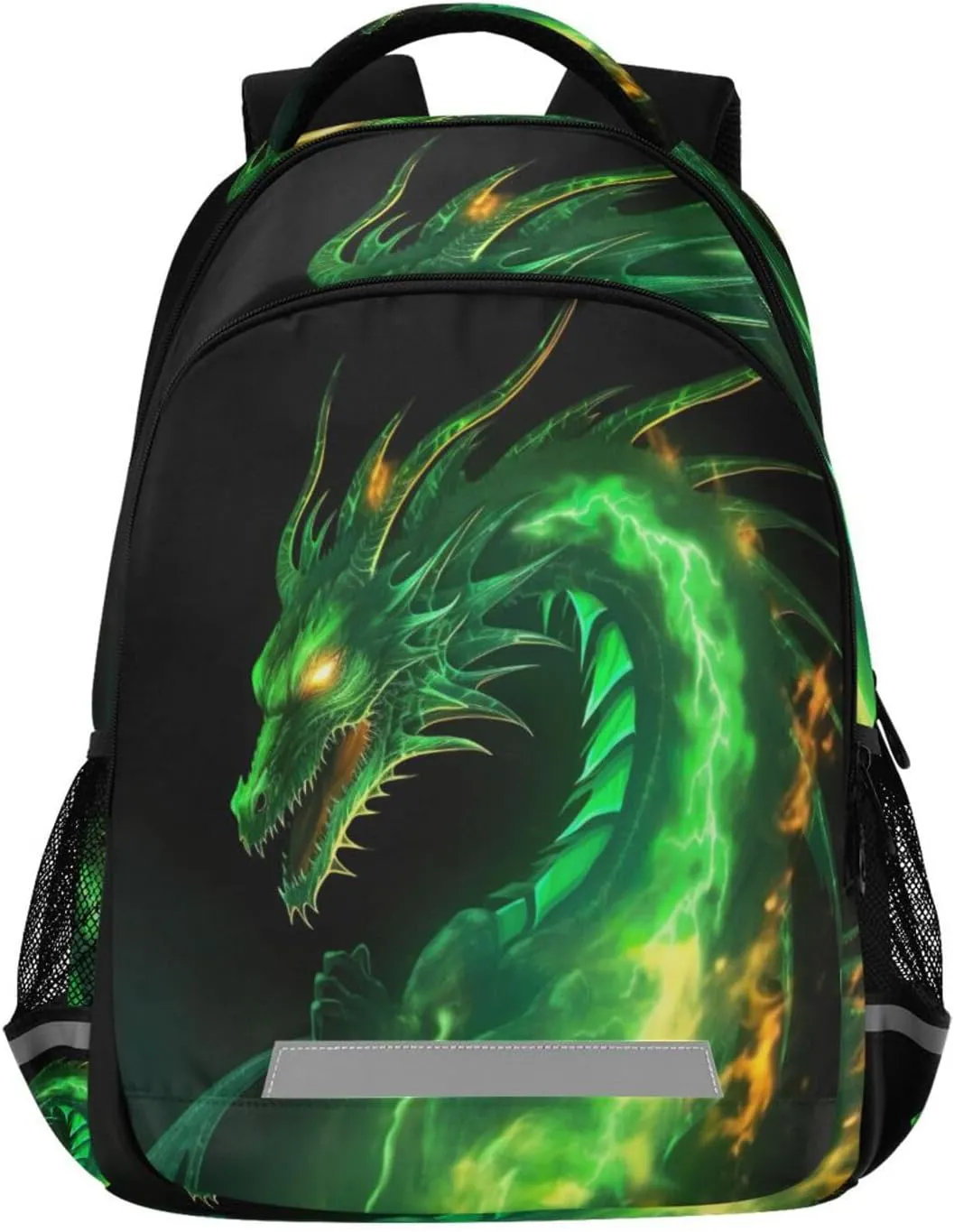 Green Dragon Design Waterproof Backpack - Casual Outdoor Sports Daypack with Ergonomic Shoulder Straps#765