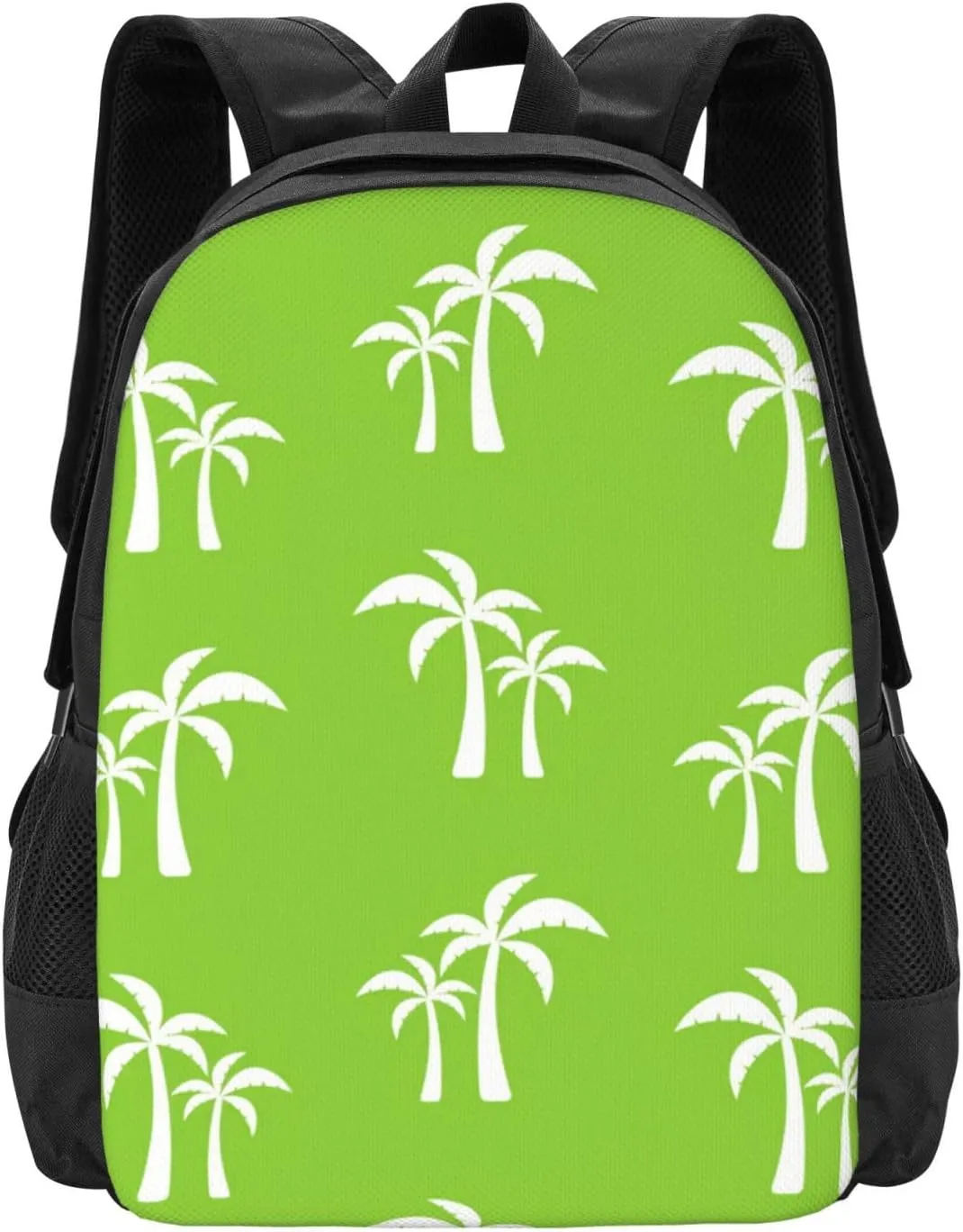 Green Tropical Palm Trees Lightweight Packable Backpack Travel Casual Large Capacity Daypack Foldable Backpack For Men Women