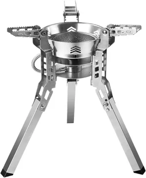Grills STOVES Camping Backpacking Stove Portable Foldable Burning Wood Stove for Outdoor Hiking Picnic BBQ Stainless Steel for Outdoor Cooking Picnic and BBQ