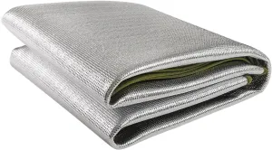 Ground Mat Camping Aluminum Sleeping Foam Mat, with Storage Bag, Insulating Thermal Waterproof Mat Foldable Double-Sided Tent Pad Ultralight Floor Mat of Aluminum Foil