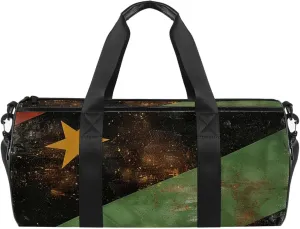 Gym Bag for Women,Small Gym Bag for Men,Saint Vincent Flag,Overnight Bag