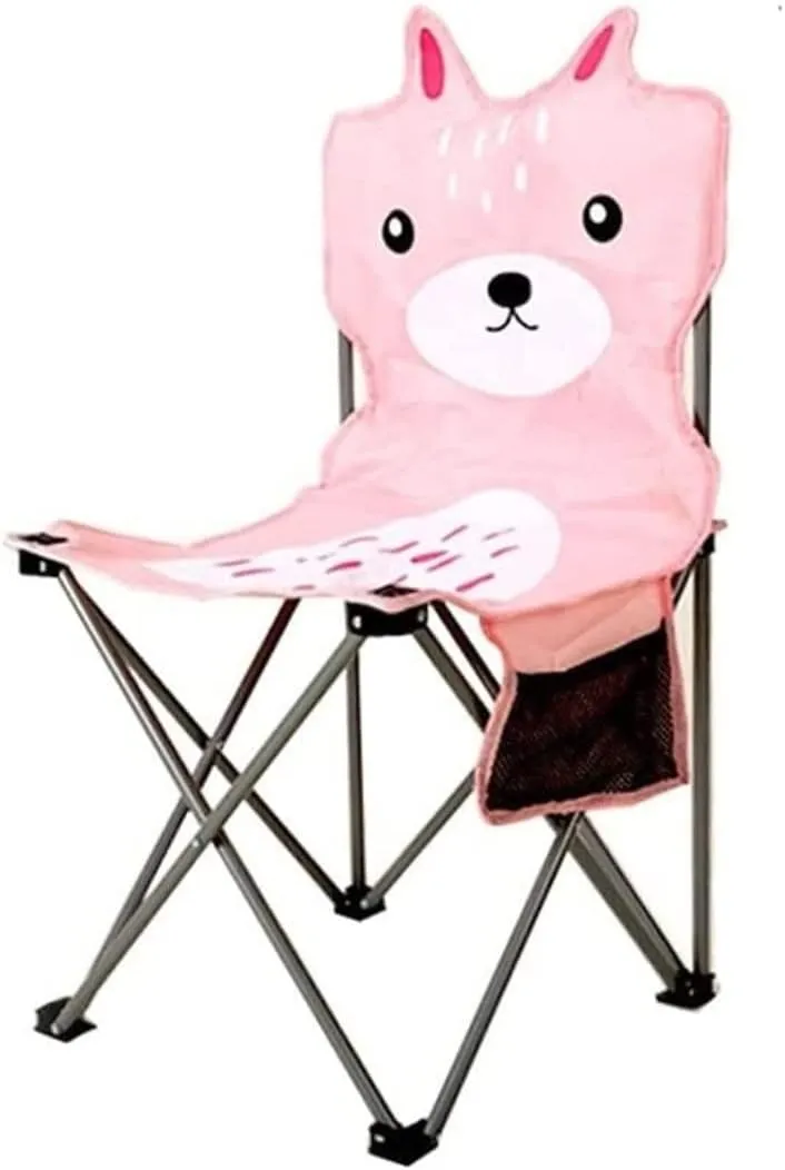 Habrur Camping Chair Fishing Chair Folding Chairs Camping Cartoon Folding Chair with Side Storage Bag Lightweight Portable Backrest Chair Comfortable Padded Deck Chair Lawn Chairs Outside
