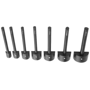HalfRound Leather Craft Punch Strong and Durable for Making DIY Handbags 7Pcs Set for Craftsmen