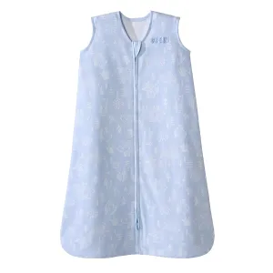 HALO SleepSack, 100% Cotton Wearable Blanket, Swaddle Transition Sleeping Bag, TOG 0.5, Woodland Etch Blue, Large, 12-18 Months