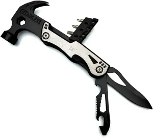 Hammer Multi-functional Tool 14 In 1 Kit for Car Emergency, Camping, Household (Hammer, Bottle Opener, Survival Camping Knife, Hand Saw) Stainless Steel