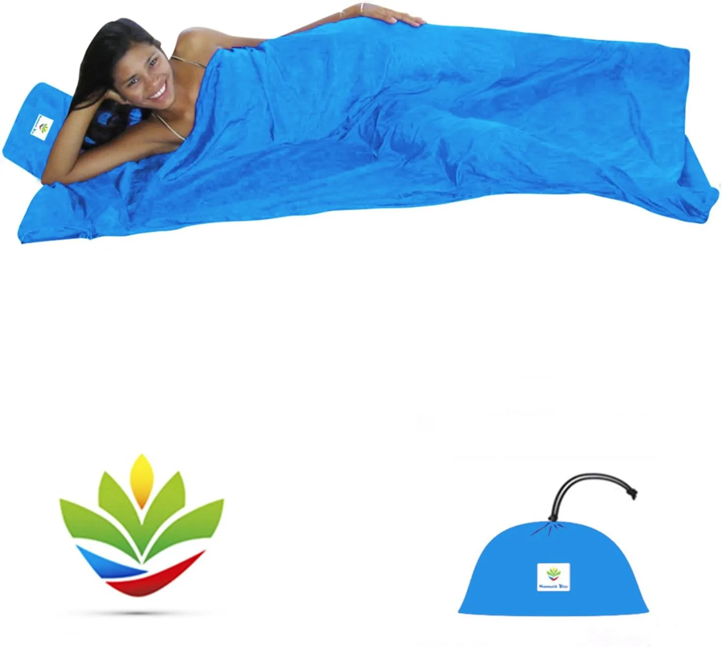Hammock Bliss Sleep Sack - Travel and Camping Sleeping Sheet - Sleeping Bag Liner and Travel Pillow - Dream in Bliss