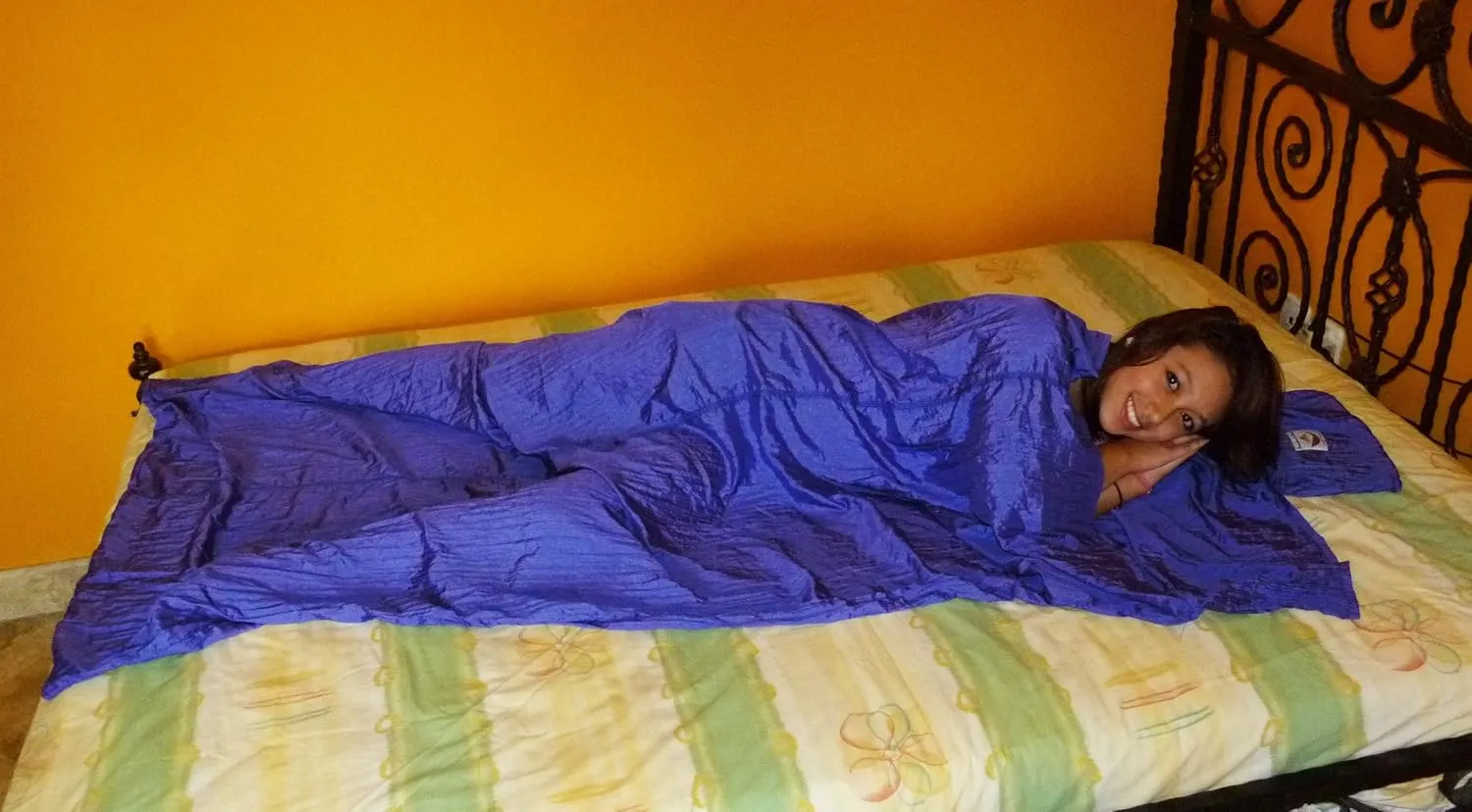 Hammock Bliss Sleep Sack - Travel and Camping Sleeping Sheet - Sleeping Bag Liner and Travel Pillow - Dream in Bliss