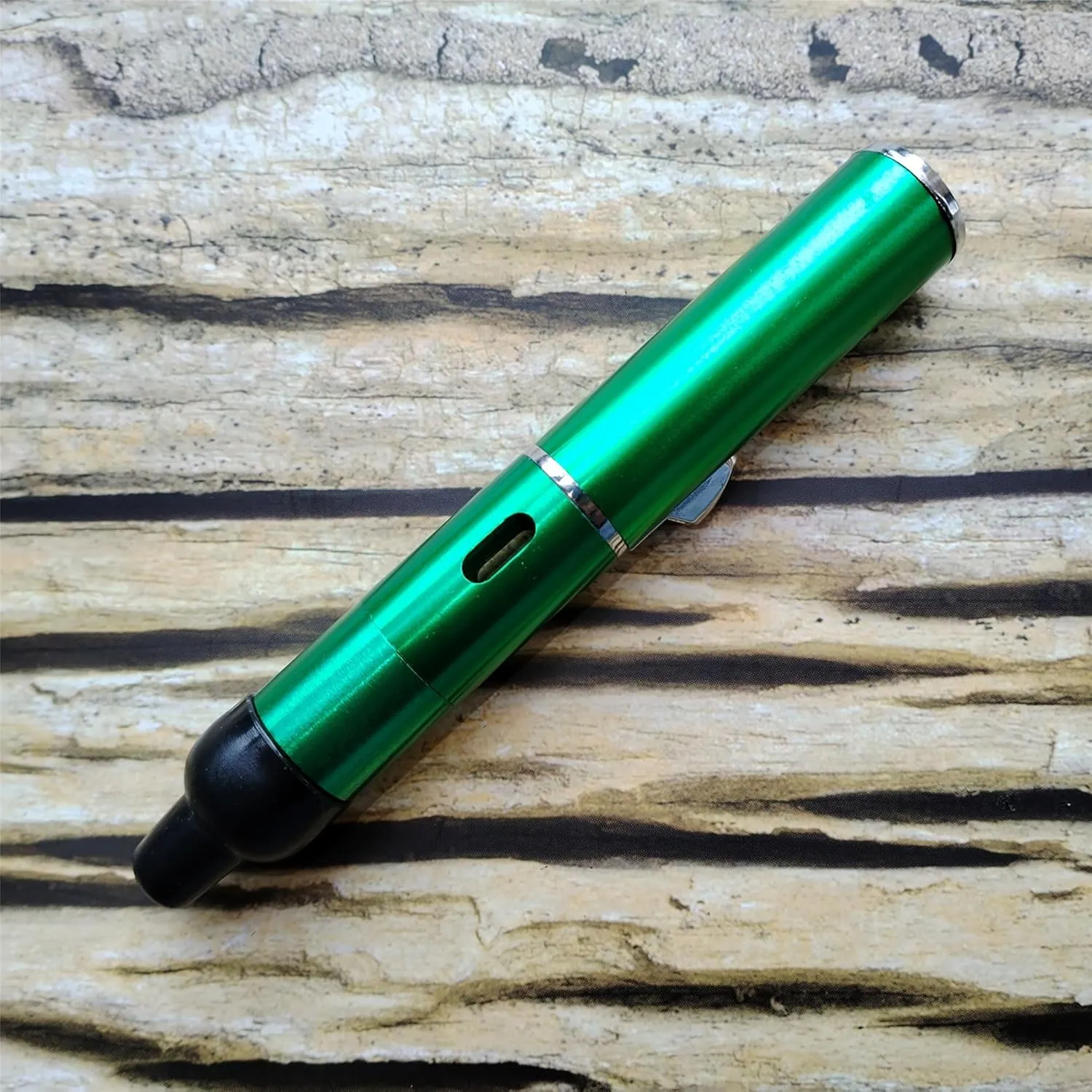 Handheld Inflatable Torch Lighter,Portable Multifunctional All-in-One Tube Built-in Detachable Lighter,Outdoor,Indoor,Camping,Candle,Birthday,Green (2PCS)