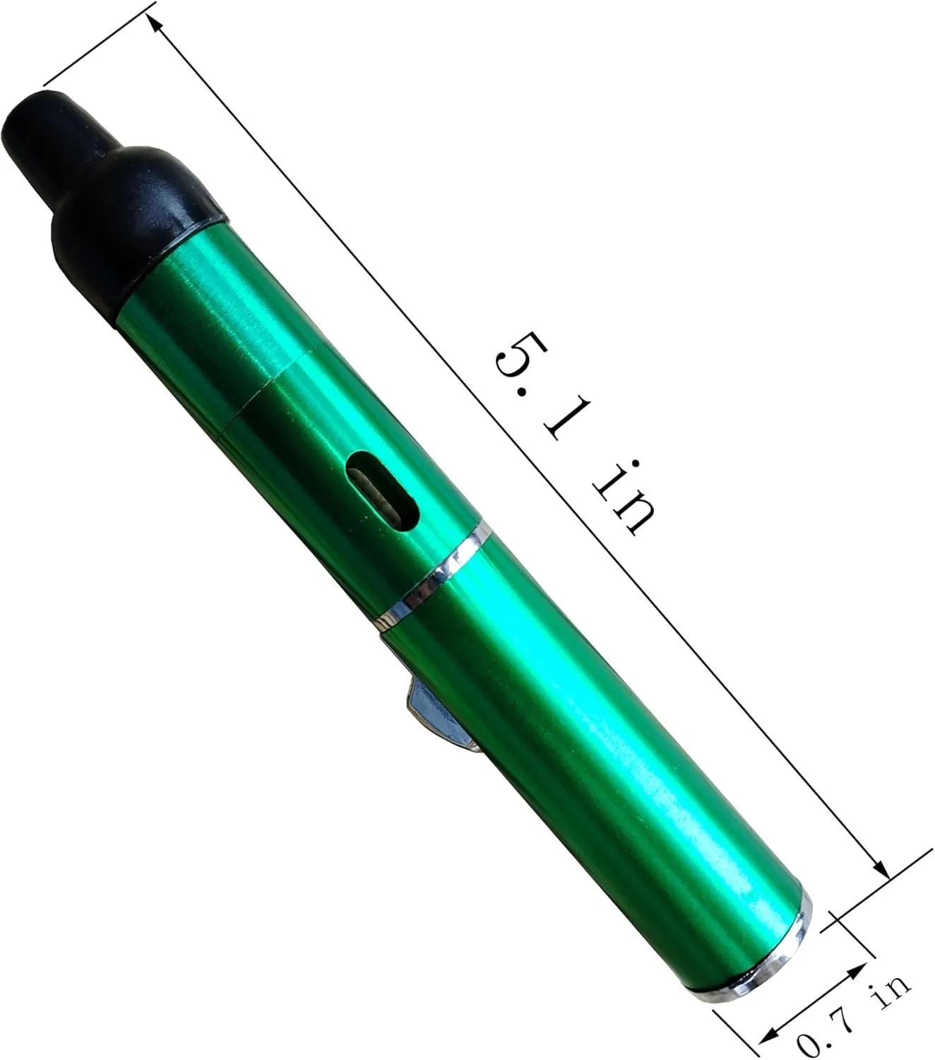 Handheld Inflatable Torch Lighter,Portable Multifunctional All-in-One Tube Built-in Detachable Lighter,Outdoor,Indoor,Camping,Candle,Birthday,Green (2PCS)