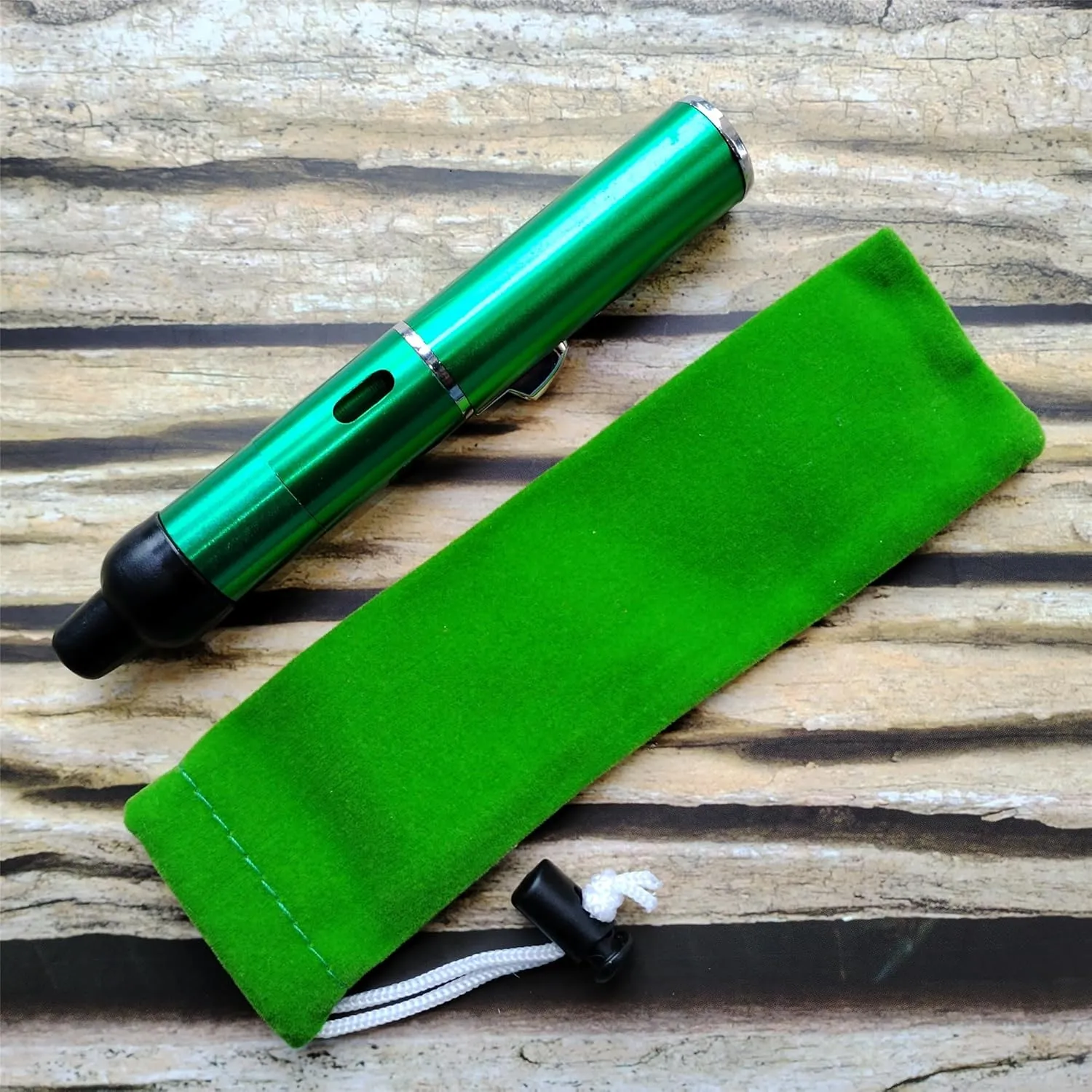 Handheld Inflatable Torch Lighter,Portable Multifunctional All-in-One Tube Built-in Detachable Lighter,Outdoor,Indoor,Camping,Candle,Birthday,Green (2PCS)