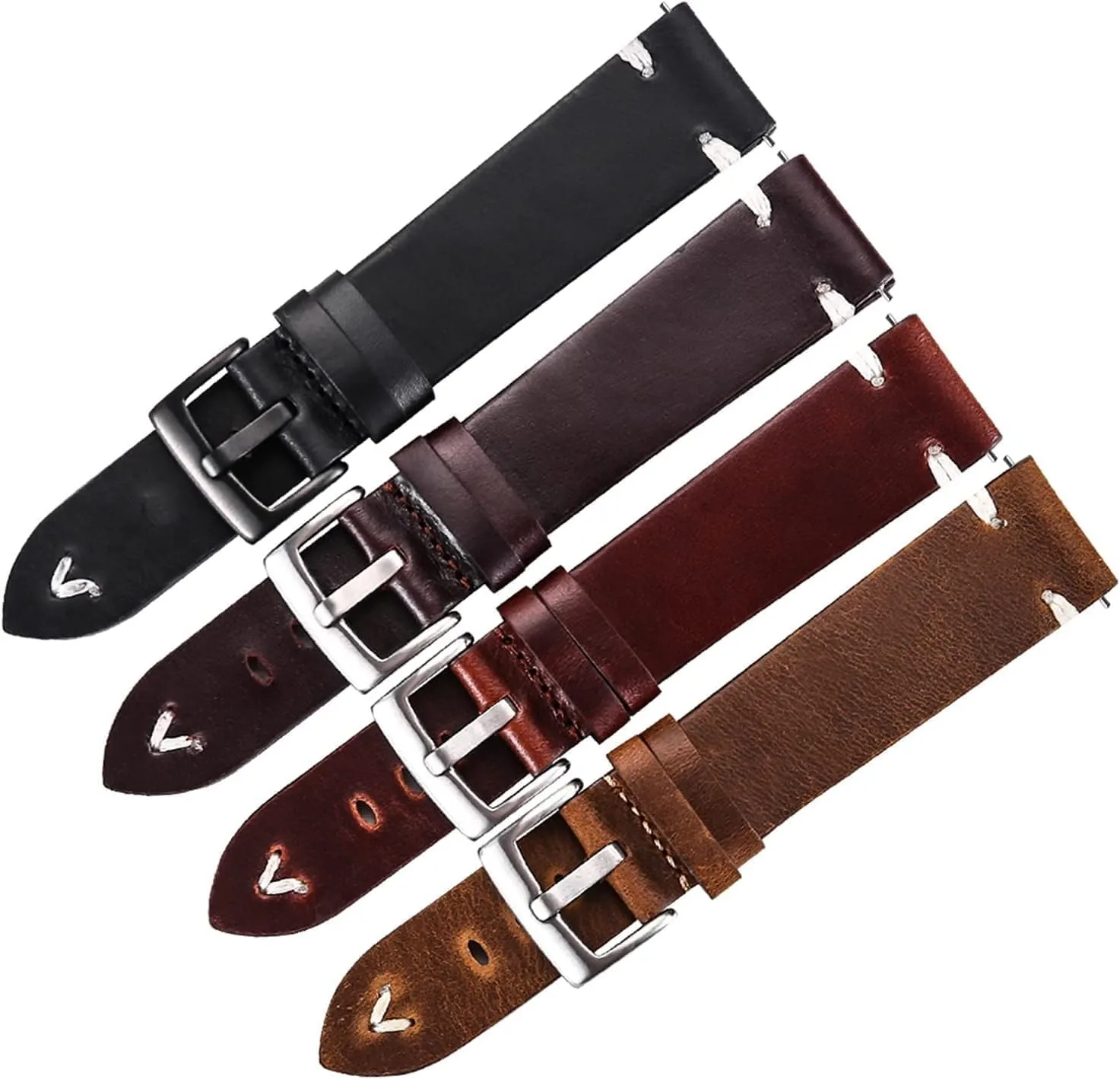 Handmade Watch Strap for men Oil Wax Italian Leather Watchband Watch Belt