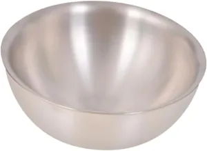 Happyyami 1pc Outdoor Camping Bowl Portable Titanium Tableware Lightweight and Compact for Hiking Backpacking and Picnics Easy to Material for Outdoor Activities