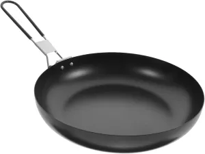Happyyami Folding Non Stick Iron Frying Pan for Outdoor Cooking Portable Camping Cookware for Hiking and Picnics Durable and Versatile Cooking Utensils
