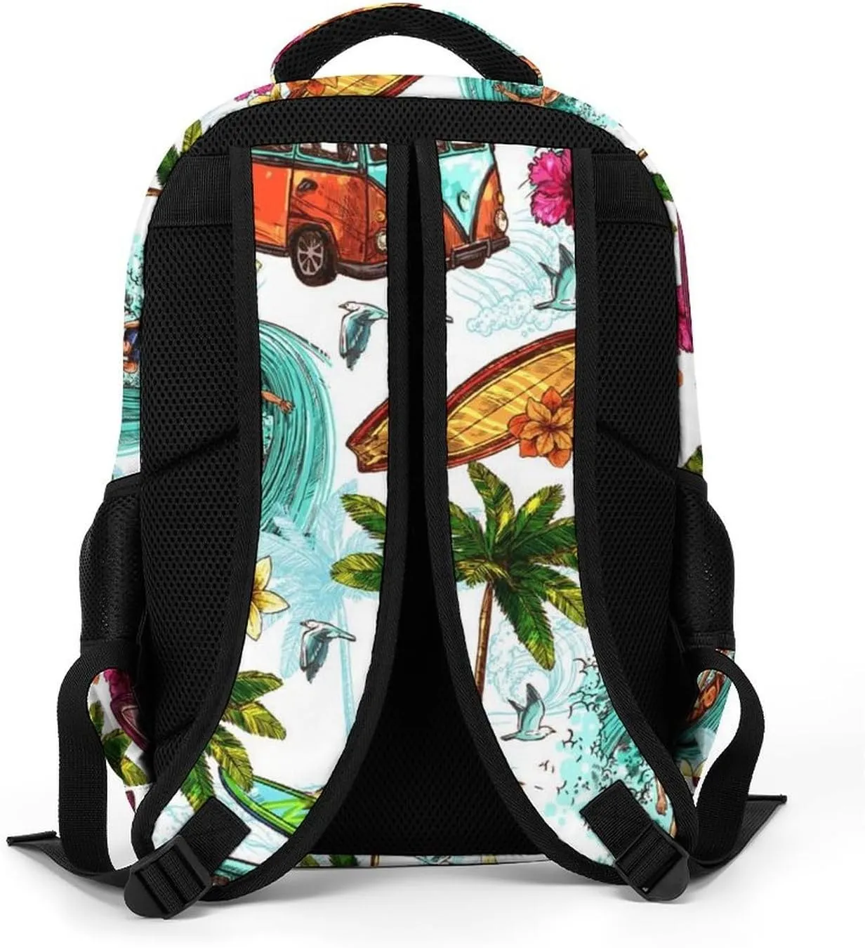 Hawaiian Style Backpack Large Capacity Lightweight Backpack Laptop Backpack For Unisex