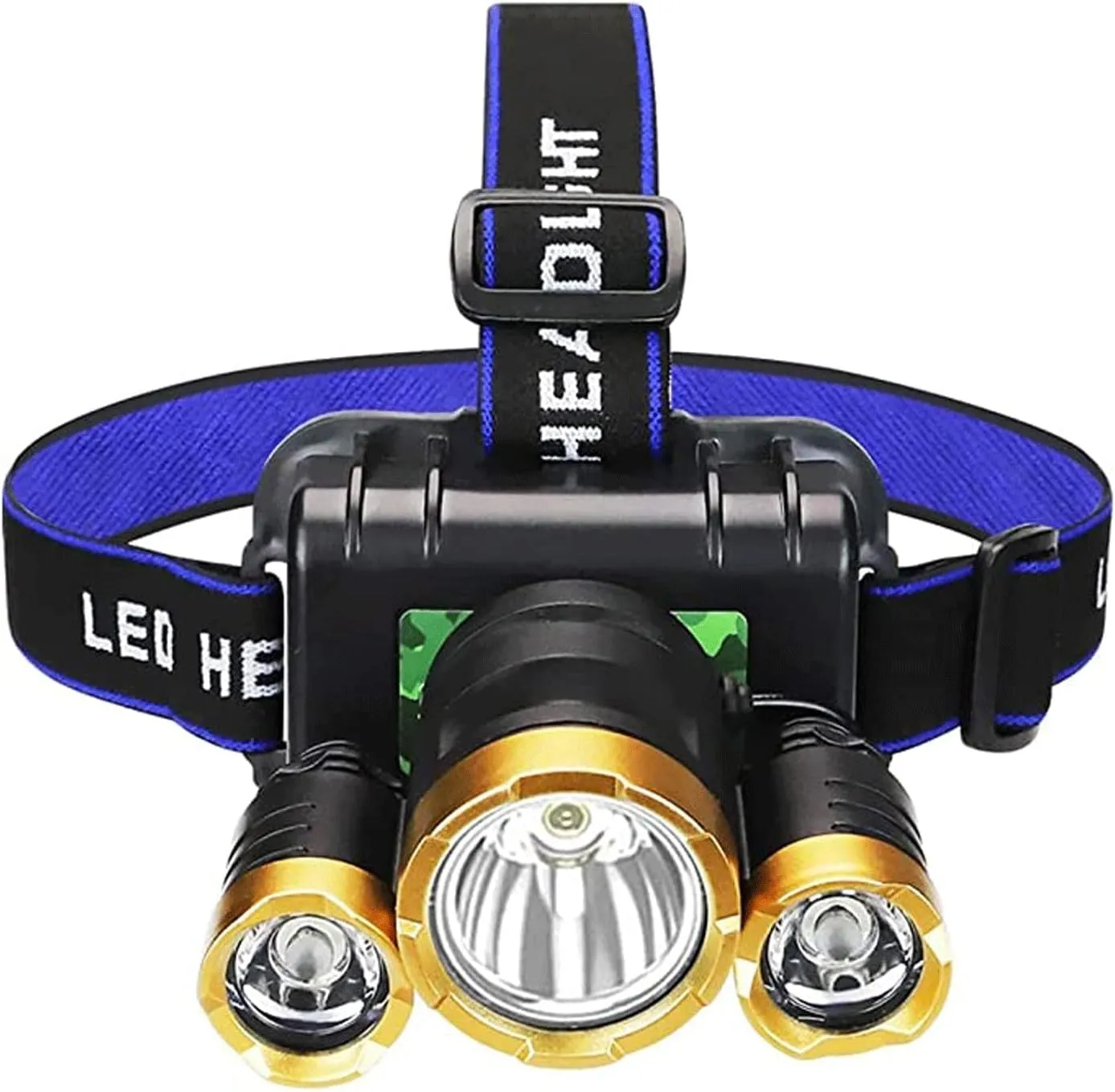 Head Light,Rechargeable Super Bright Head-Mounted Induction Flashlight Night Fishing Lights Rice Xenon Lamp Waterproof LED Outdoor(A)